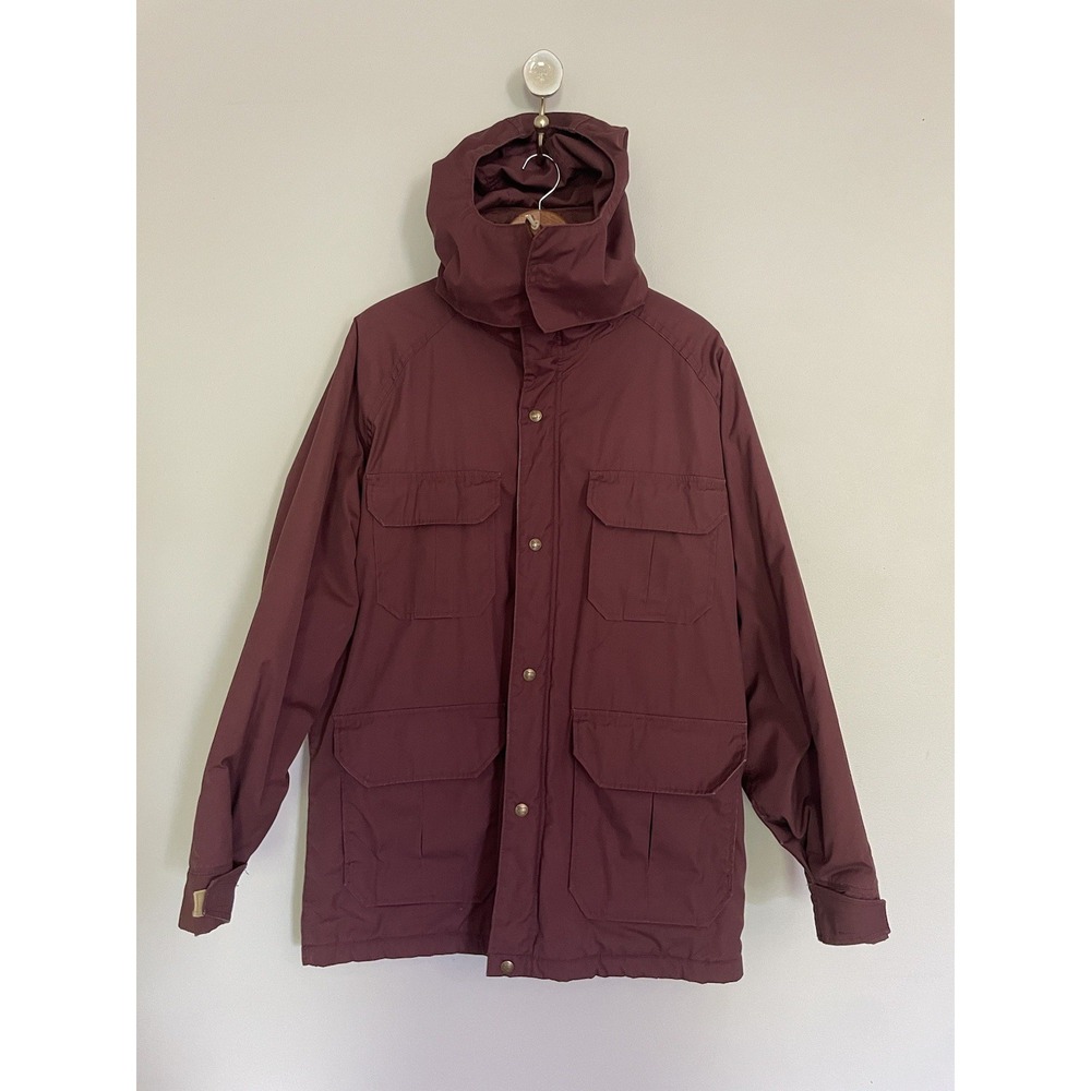 Vintage Woolrich Canvas Mountain‎ Parka/Canvas Coat. Wine Color. Size Medium. - Picture 2 of 16